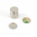 Magneet Expert 16mm dia x 2mm dik Vernikkeld Mild Steel Schijf met 3M Zelfklevende (Pack van 10)