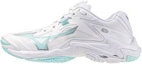 Mizuno Wave Lightning Z8 Indoorschoenen Dames Wit/Lichtblauw/Zilver Maat 42
