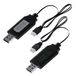 MMOBIEL 2x USB Oplaadkabel voor 1A 2S 7.V LiPo en Li-ion Batterijen – USB naar XH-3P Connector voor RC Drones, Quadcopters, WLtoys, Skytech, Bestuurbare Boot en andere RC Voertuigen