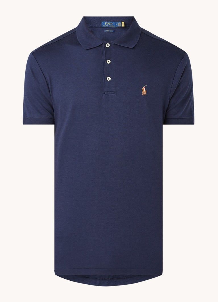 Ralph Lauren Custom Slim Fit Polo met Logo