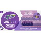 Swiffer WetJet Wasbare doek van microvezel, meerdere oppervlakken, herbruikbaar en machinewasbaar, ultra-absorberende 3-zone-technologie, zonder sporen, voor alle soorten afgewerkte vloeren