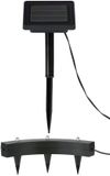 Grundig Spot de jardin solaire Pour plantes - Spot à piquer à énergie solaire - Étanche aux éclaboussures IP44 - Facile à placer dans le jardin - Éclairage LED économe en énergie - Dimensions 35x1x5 cm - Couleur Noir