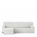 Eysa Bi-elastische bankhoes voor chaise longue, met korte arm aan de linkerkant, wit, design Harlem