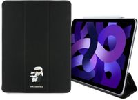 Karl Lagerfeld Saffiano Karl & Choupette Bookcase for iPad Air 13" (2024/2025/2026) - Black