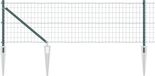 vidaXL Euro-hek met grondpennen 10 x 0,4 m PVC-coated staal groen mesh