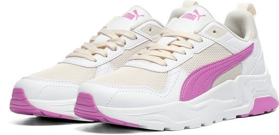 PUMA Trinity 2 LT Unisex Sneakers - Alpine Snow-Electric Orchid-PUMA White
