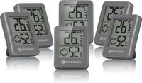 Bresser ClimaTemp Hygro Indicator Set van 6 Thermo-/Hygrometers