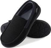 Comfeet Pantoffels Heren - Sloffen - Mocassins - Zwart - Anti-slip - Maat 44/45