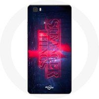 Maniacase Hoesje voor Huawei P8 Lite Stranger Things Logo Transparant Seizoen 4 Trailer 2022
