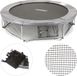 Merkloos Relaxdays Frame Net for Garden Trampoline - 3 Storage Pockets - Accessories for Round Trampoline Ø 183 cm - Black
