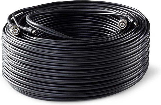 Nedis CCTV Security Cable - 50m - Black