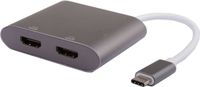 Microconnect USB3.1CHDMIX2 USB C naar HDMI x 2 Zwart