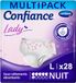 Confiance Lady Absorberende onderbroek voor vrouwen – absorptieniveau = 6 druppels (gemiddelde urineweg) – pH-huidneutraal – maat L – 4 x 7 stuks