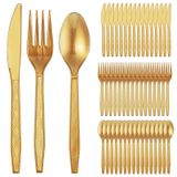 Omgoods - Set de couverts réutilisables 120 pièces pour fêtes et pique-niques