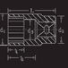 Stahlwille 50 21 03010021 Douille hexagonale 21 mm 1/2 (12.5 mm)