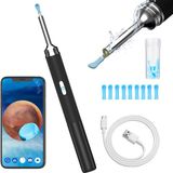 HORCONDORM S.R.L. Otoscope pour le retrait de cérumen - Nettoyeur d'oreilles HD 5MP - Otoscope auriculaire grand angle 360° - Caméra de nettoyage d'oreilles WiFi avec éclairage LED