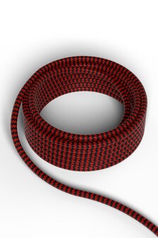 Calex Strijkijzersnoer 3 meter Zwartrood gestreept