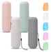 Set de 4 porte-brosses à dents en couleurs diverses