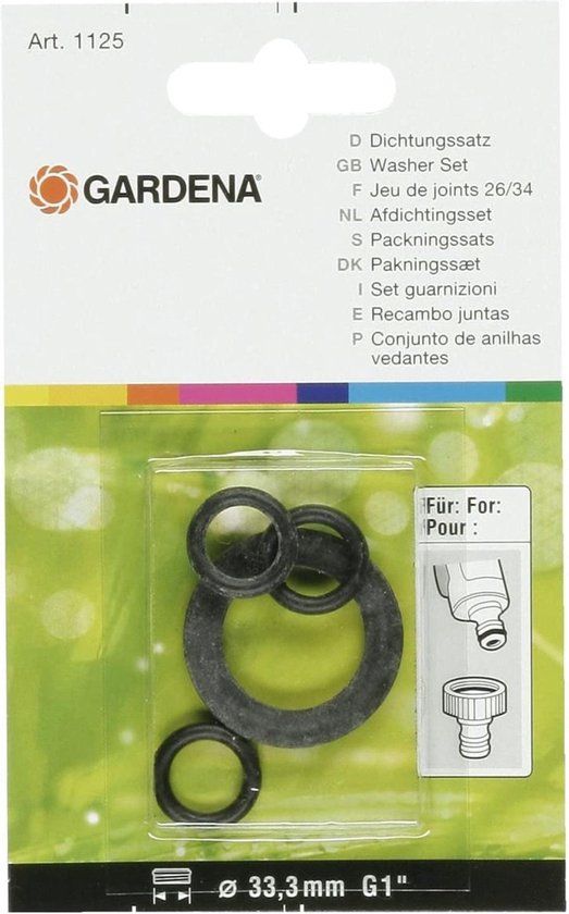 GARDENA rubber ringenset 1" 4-delig