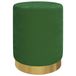VidaXL Hocker met opbergruimte rond fluweel groen