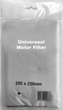 Universal Aswo Universeel Motorfilter voor Stofzuigers 200 x 250mm Zwart