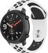 Strap-it Bracelet de montre connectée en silicone - Convient pour Xiaomi Amazfit GTR (47mm) - Blanc/Noir