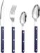 Service à vaisselle sans marque - Set de 4 pièces couteau et cuillère à thé en acier inoxydable français - fourchette à steak cuillère - lavable au lave-vaisselle - restaurants réunions
