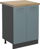 Vicco R-Line Keukenonderkast – 60 cm, WB Eik Blauw-grijs