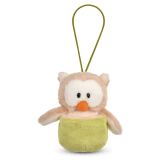 Nici Owluna Peluche hibou réversible avec boucle 12 cm