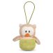 Nici Owluna Peluche hibou réversible avec boucle 12 cm