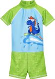 Playshoes UV-zwempak voor jongens - Dino - Lichtblauw/Groen - maat 86-92cm