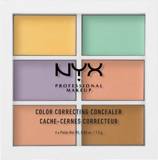 NYX Professional Makeup 3C Palette Color Correcting Concealer - 04 - 6 x 1.5g