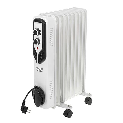 Adler AD 7816 2000W Oil Electric Space Heater - Outdoor, White