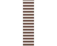 vidaXL Zebra Rolgordijn 65x230 cm Polyester Bruin