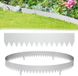 QEENTOE 10 pièces bordure de pelouse en métal, galvanisé, 10 mètres de bordure flexible