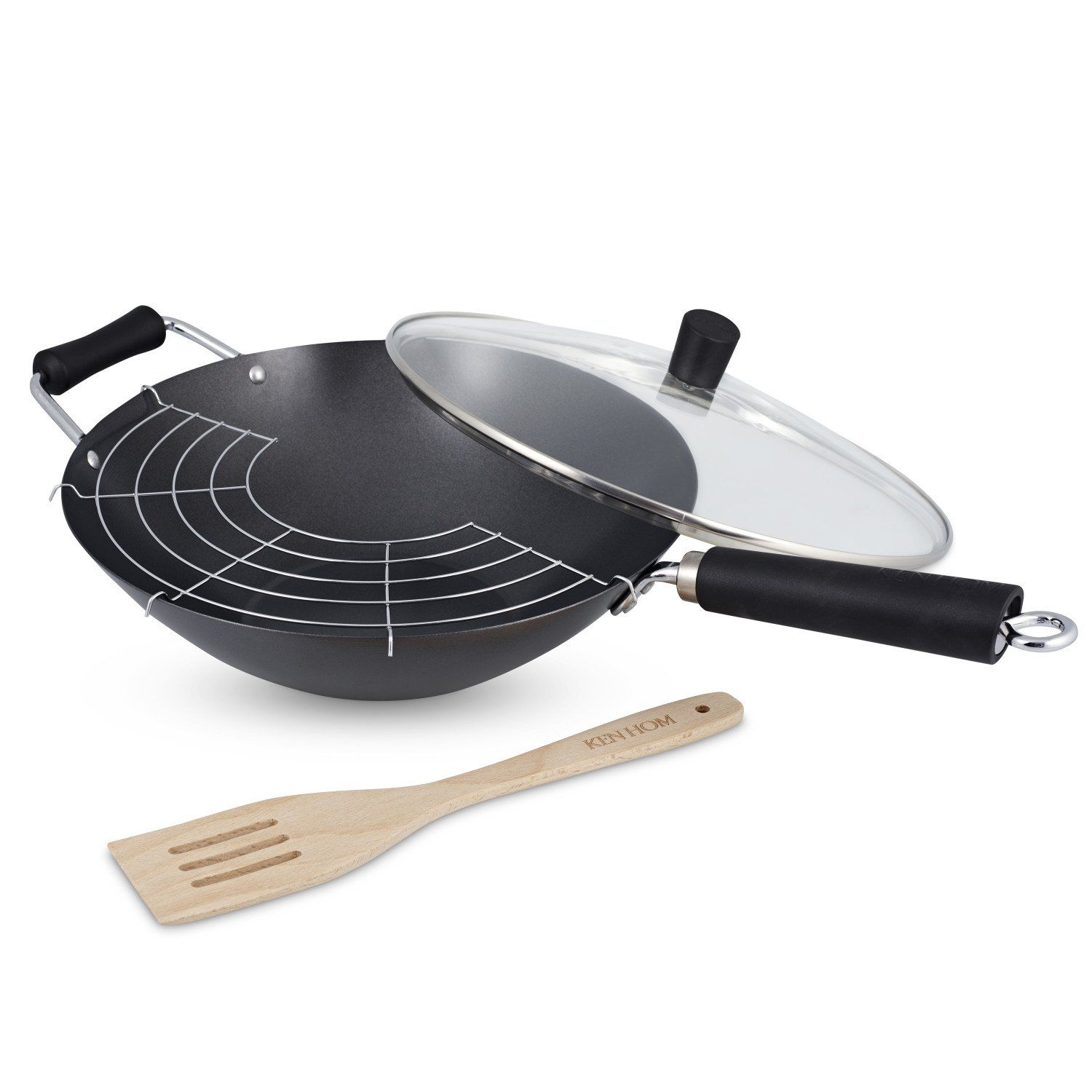 Ken Hom Excellence Wok/roerbakpan - 310 mm - Zwart