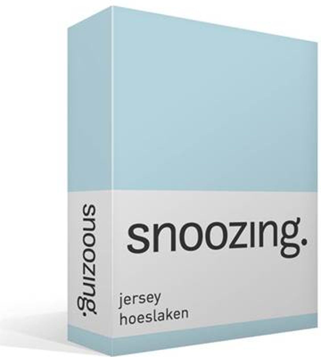 Snoozing Jersey - Hoeslaken - 200x210/220 cm - Hemel - blauw