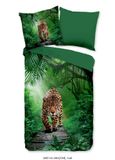 Muller Textiles Pure dekbedovertrek luipaard - Lits jumeaux 240x200/220 cm - Multi - Microvezel