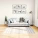 VidaXL Vloerkleed wasbaar 120x170 cm zwart en wit