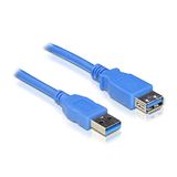 USB Hoge Snelheid USB 3.0 Type A-Micro B Kabel, 2m, Blauw