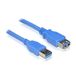 USB Hoge Snelheid USB 3.0 Type A-Micro B Kabel, 2m, Blauw