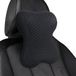 Unyqoos® Coussin de nuque pour voiture, jeu et tabouret de bureau – Support ergonomique pour la nuque en 100% mousse à mémoire de forme, sangle réglable à 3 positions, housse lavable, noir