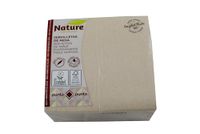 Servetten Hostelnovo Servetten van gerecycled papier, 2-laags, milieuvriendelijk, 100% gerecyclede vezels, verpakking van 50% gerecycled kunststof, 33 x 33 cm
