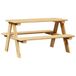vidaXL Table pour enfants avec bancs 90x79,5x50 cm bois massif