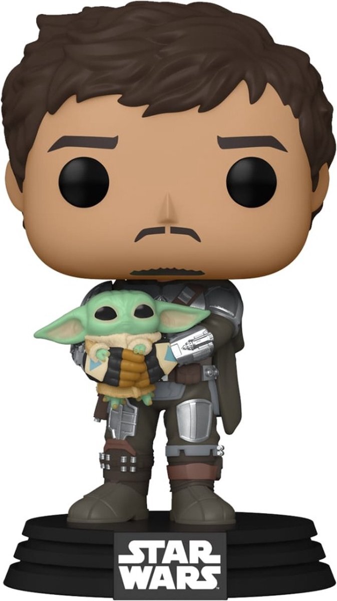 Funko 54525 POP Star Wars: Mandalorian- Mando Holding Child