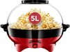 Gadgy Popcorn Machine Rond - Rood - 5 liter - Anti-aanbaklaag - 800W