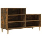 VidaXL Schoenenkast 102x36x60 cm bewerkt hout gerookt eikenkleurig