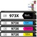 HP 973X cartouches d'encre, noir + couleur, XL, pour PageWide Pro