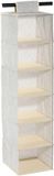 MSV Hangorganizer met 6 Vakken – Kledingorganizer Grijs voor Kast – Opbergorganizer voor Kleding en Accessoires – 30 x 30 x 110 cm