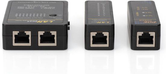 Digitus DN-14001-1 Netwerktester - RJ45 - CAT 3/5/6/7a - Grijs